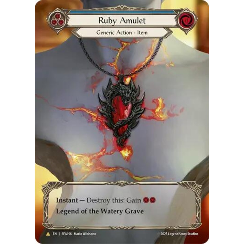 Ruby Amulet (Treasure) [SEA196] (High Seas)  Cold Foil