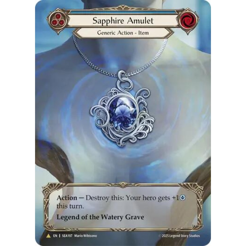 Sapphire Amulet (Treasure) [SEA197] (High Seas)  Cold Foil