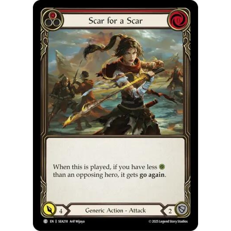 Scar for a Scar (Red) [SEA218] (High Seas)