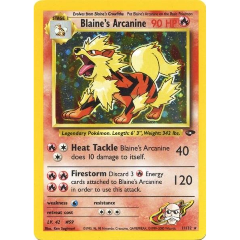Blaine's Arcanine (1/132) [Gym Challenge Unlimited]
