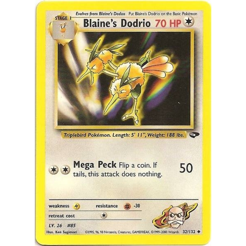 Blaine's Dodrio (32/132) [Gym Challenge Unlimited]