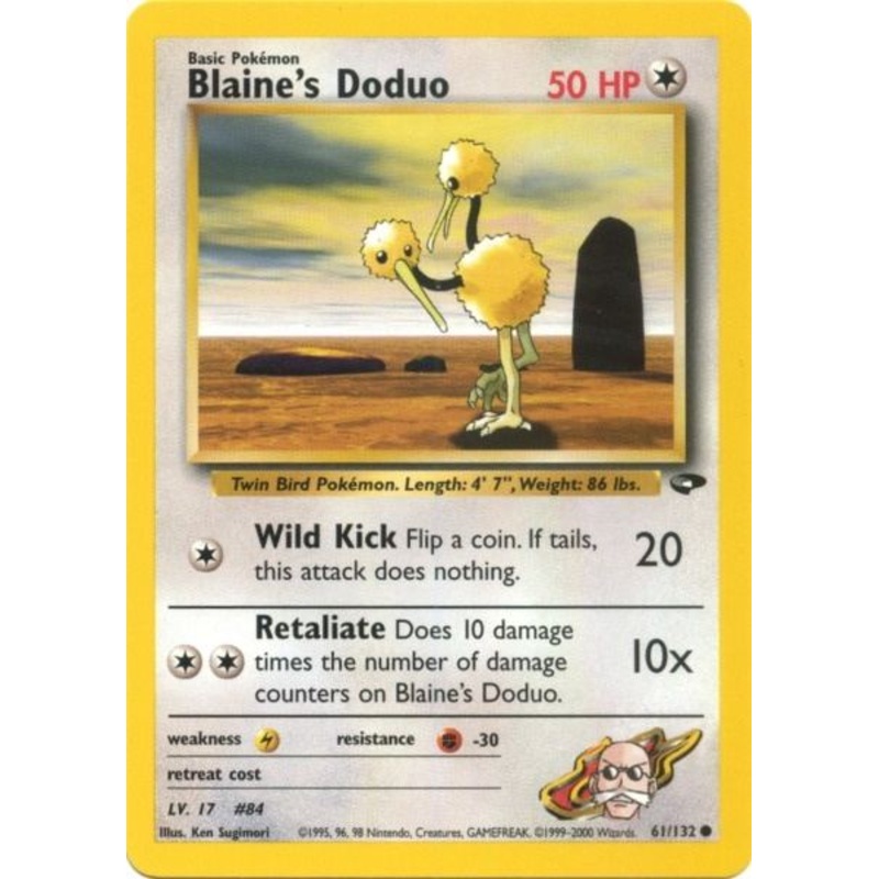 Blaine's Doduo (61/132) [Gym Challenge Unlimited]