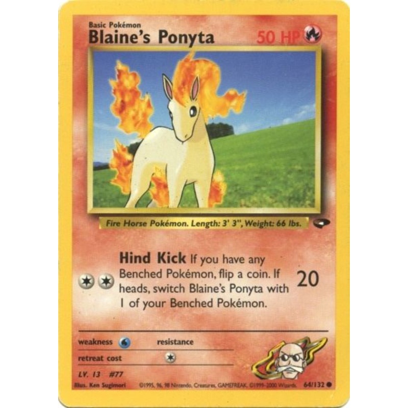 Blaine's Ponyta (64/132) [Gym Challenge Unlimited]