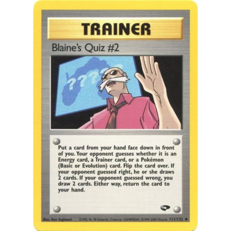 Blaine's Quiz #2 (111/132) [Gym Challenge Unlimited]
