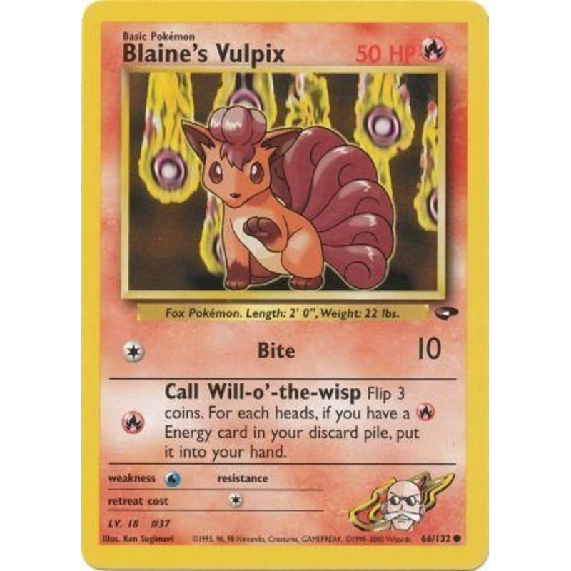 Blaine's Vulpix (66/132) [Gym Challenge Unlimited]