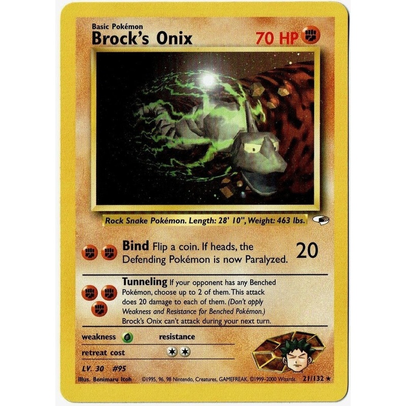 Brock's Onix (21/132) [Gym Heroes Unlimited]