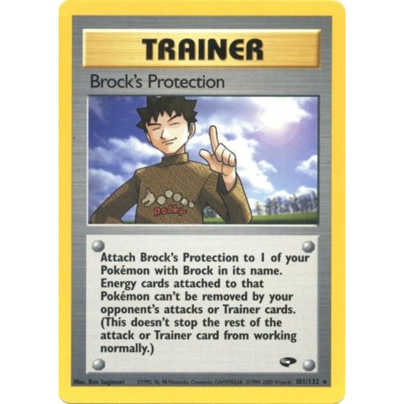 Brock's Protection (101/132) [Gym Challenge Unlimited]