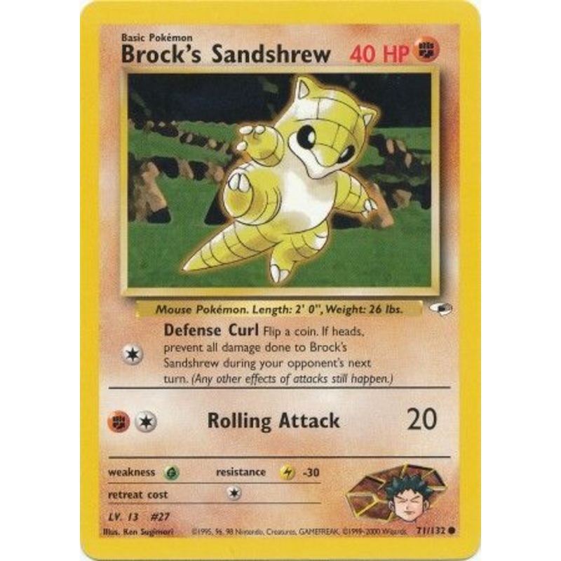 Brock's Sandshrew (71/132) [Gym Heroes Unlimited]