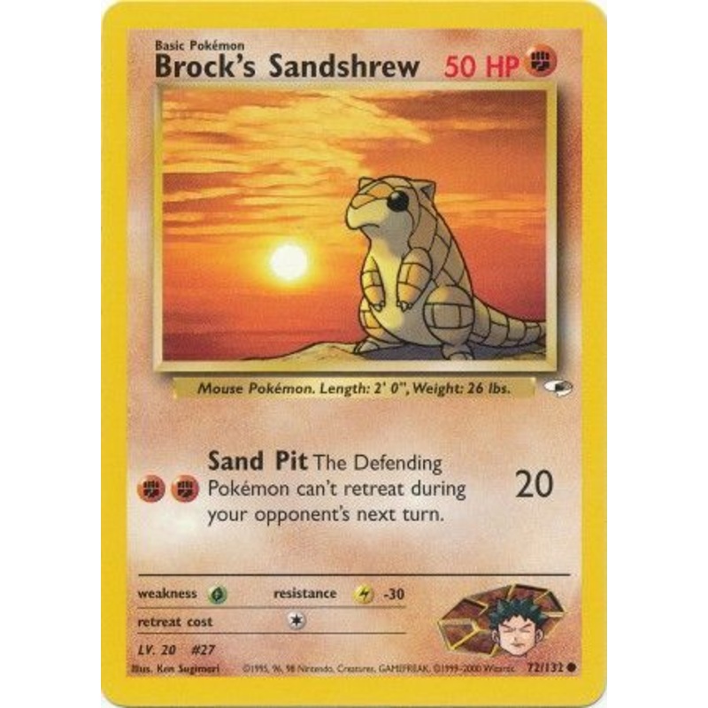 Brock's Sandshrew (72/132) [Gym Heroes Unlimited]