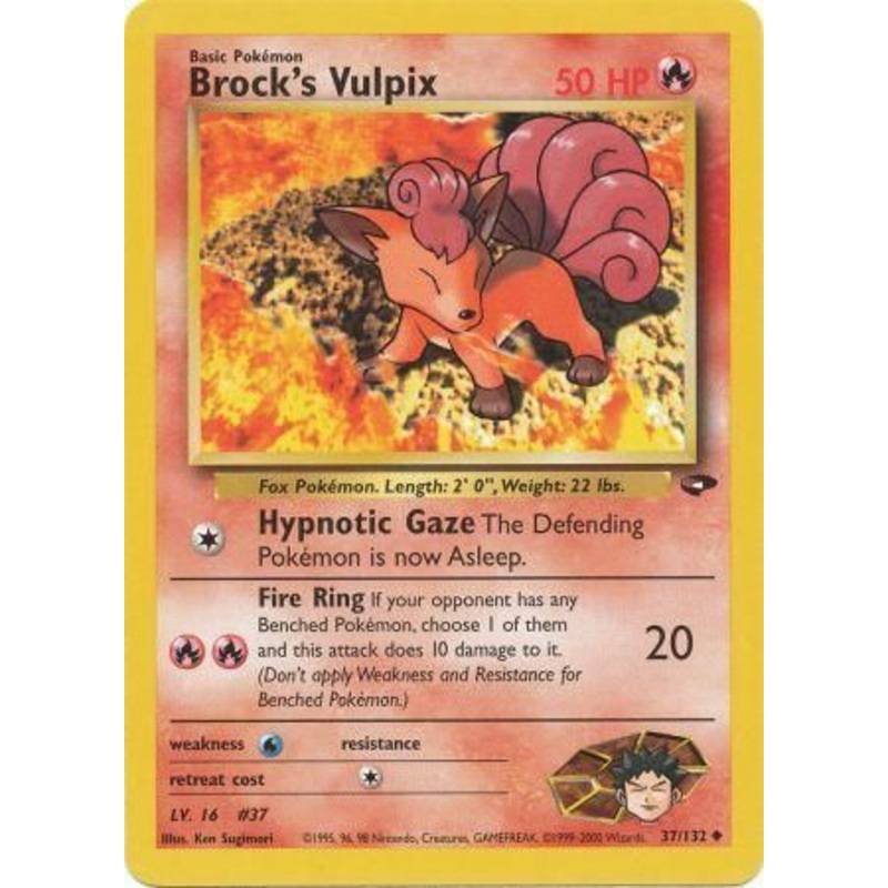 Brock's Vulpix (37/132) [Gym Challenge Unlimited]