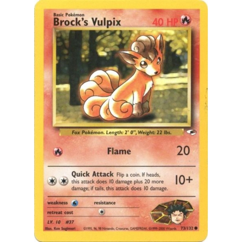 Brock's Vulpix (73/132) [Gym Heroes Unlimited]