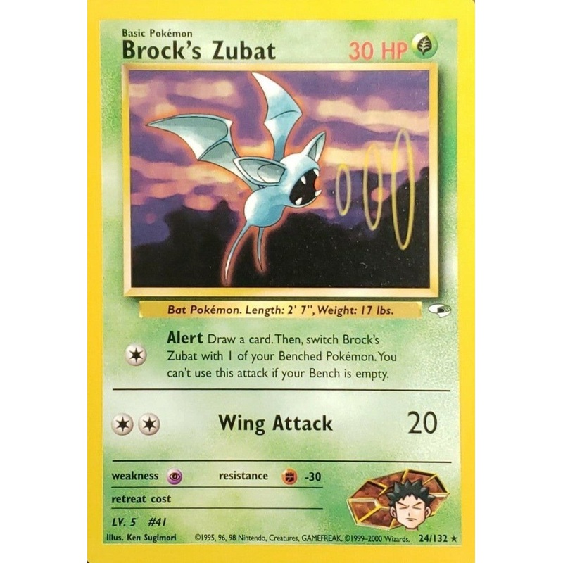 Brock's Zubat (24/132) [Gym Heroes Unlimited]