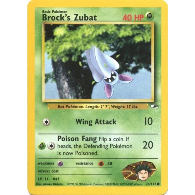 Brock's Zubat (74/132) [Gym Heroes Unlimited]