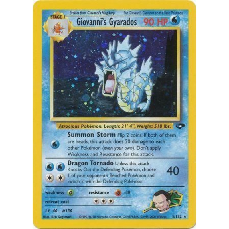 Giovanni's Gyarados (5/132) [Gym Challenge Unlimited]
