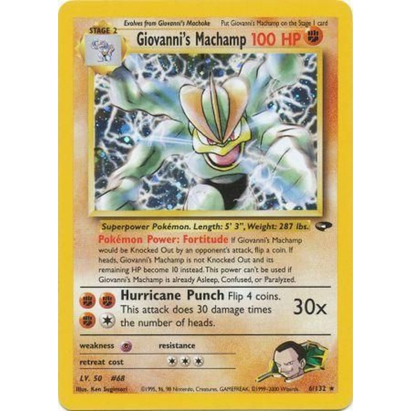 Giovanni's Machamp (6/132) [Gym Challenge Unlimited]