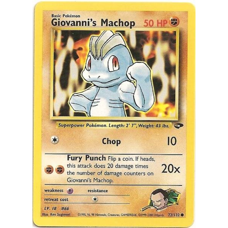 Giovanni's Machop (72/132) [Gym Challenge Unlimited]