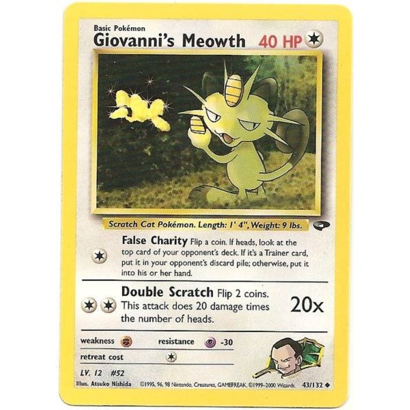 Giovanni's Meowth (43/132) [Gym Challenge Unlimited]