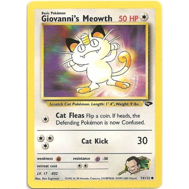 Giovanni's Meowth (74/132) [Gym Challenge Unlimited]