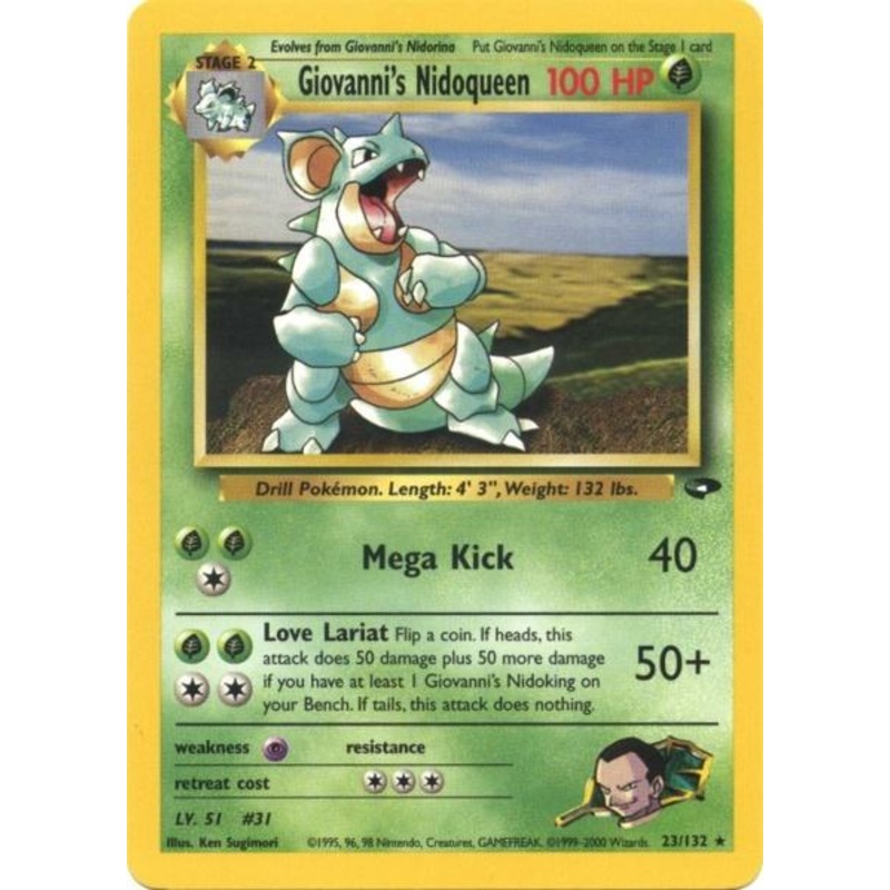 Giovanni's Nidoqueen (23/132) [Gym Challenge Unlimited]