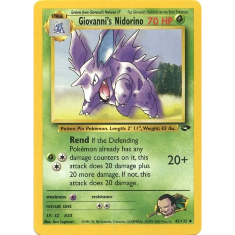 Giovanni's Nidorino (45/132) [Gym Challenge Unlimited]