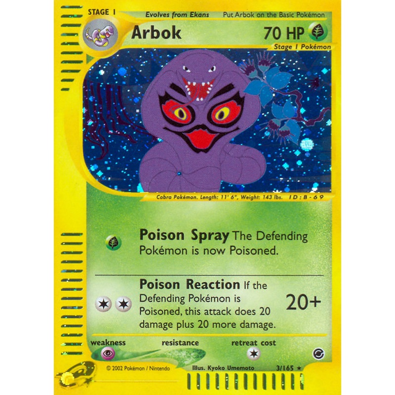 Arbok (3/165) [Expedition: Base Set]
