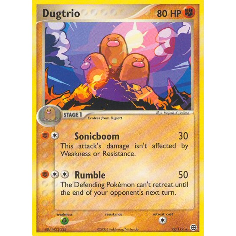 Dugtrio (22/112) [EX: FireRed & LeafGreen]