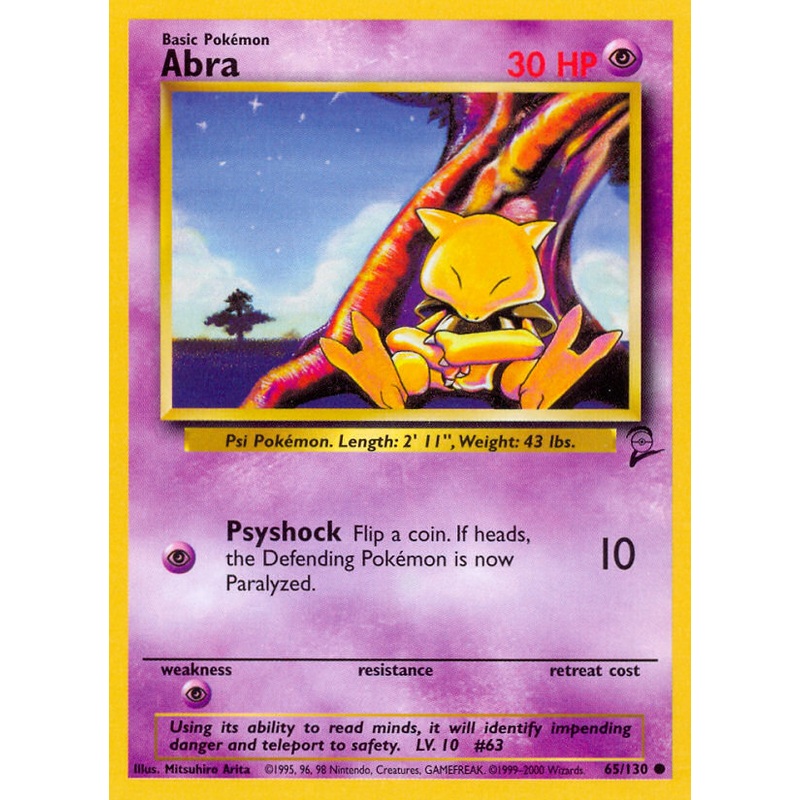 Abra (65/130) [Base Set 2]