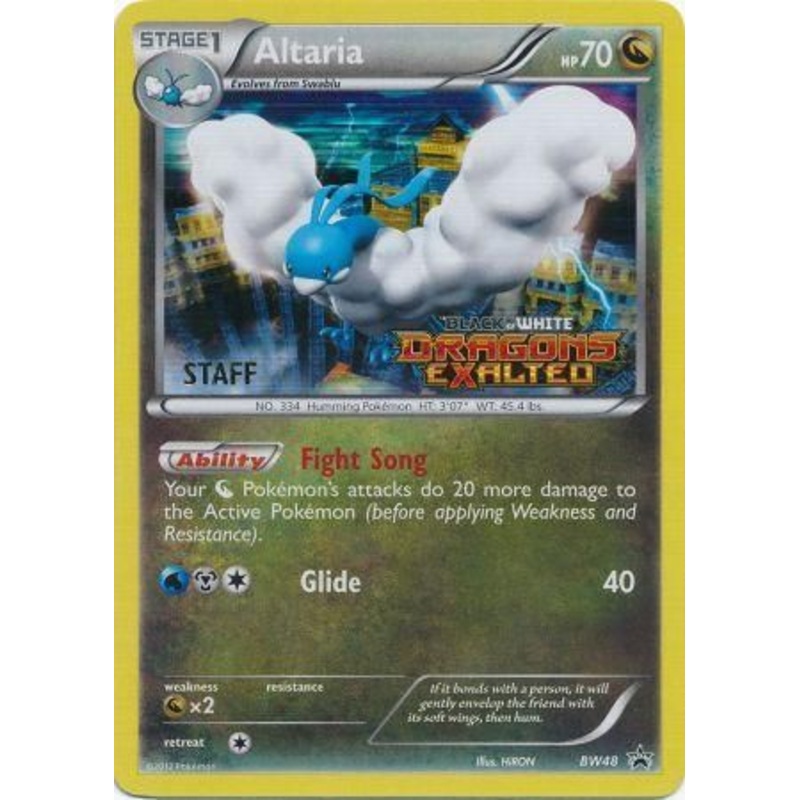 Altaria (BW48) (Staff Prerelease Promo) [Black & White: Black Star Promos]