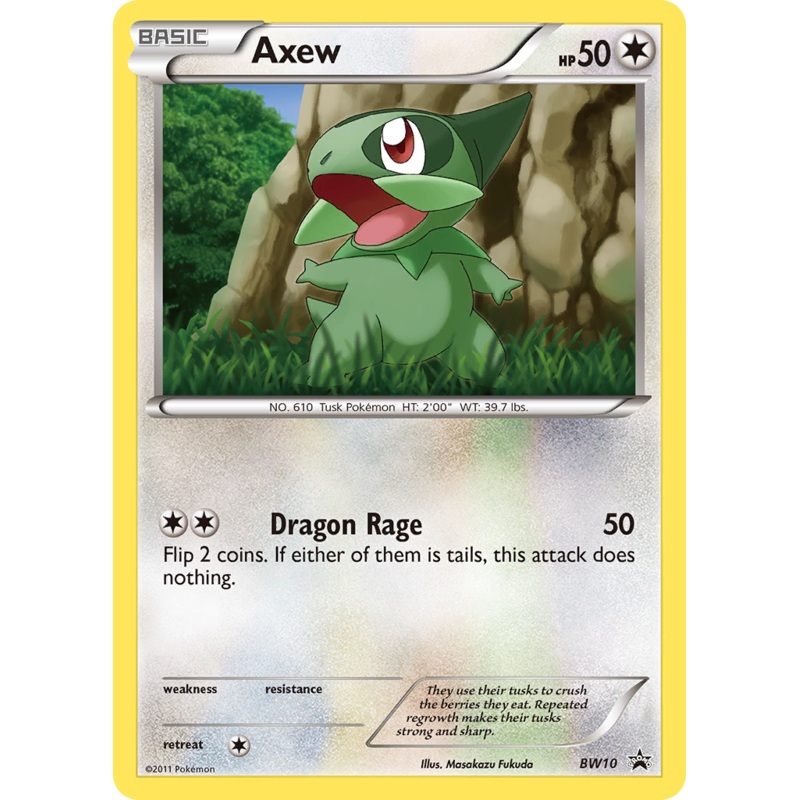 Axew (BW10) [Black & White: Black Star Promos]