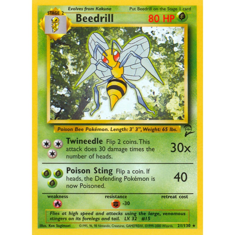 Beedrill (21/130) [Base Set 2]