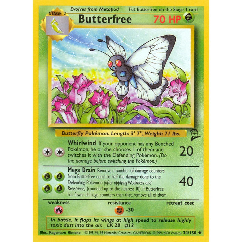 Butterfree (34/130) [Base Set 2]