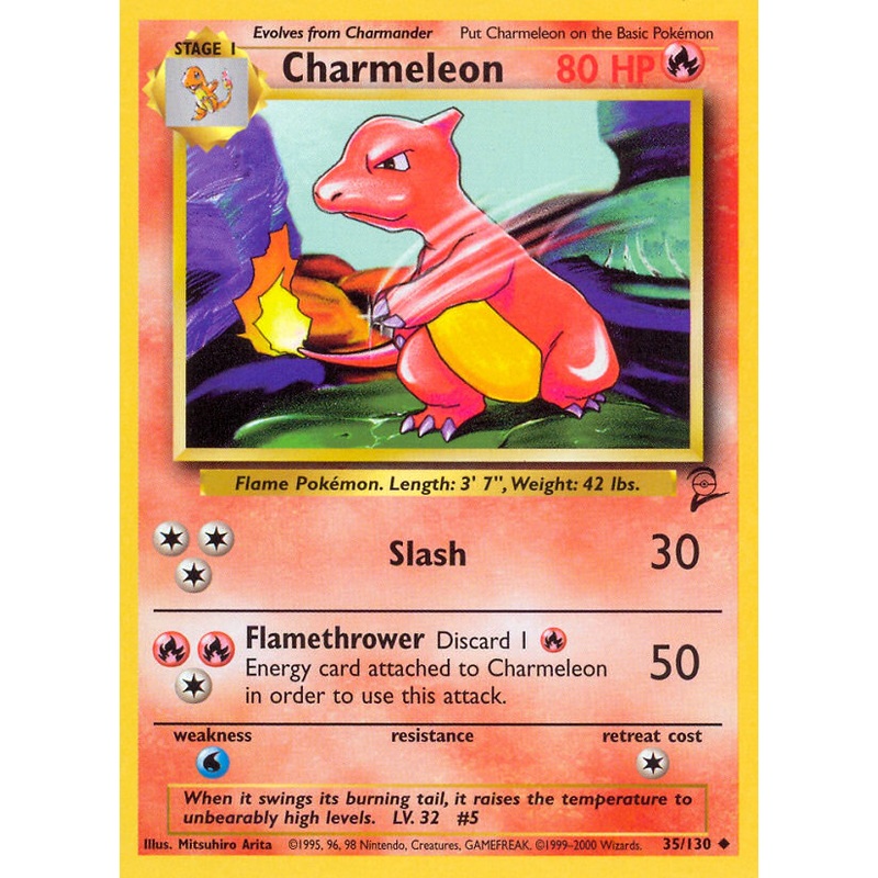 Charmeleon (35/130) [Base Set 2]