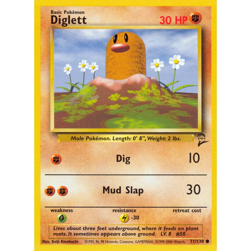 Diglett (71/130) [Base Set 2]