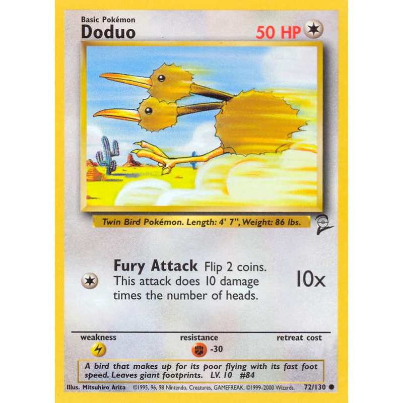 Doduo (72/130) [Base Set 2]