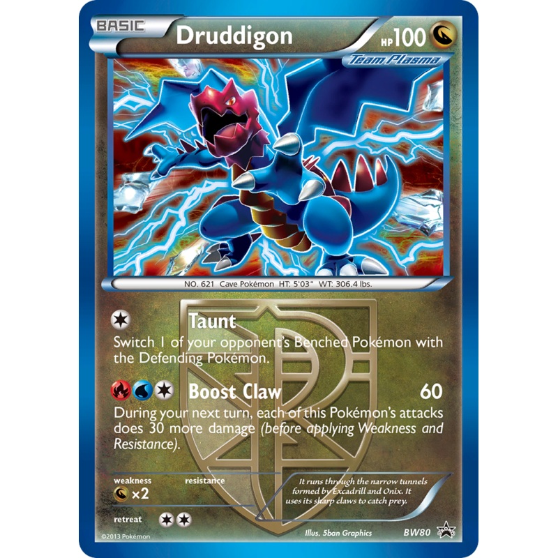 Druddigon (BW80) [Black & White: Black Star Promos]