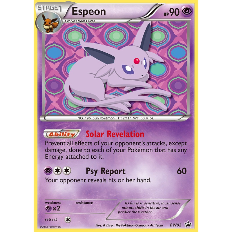 Espeon (BW92) [Black & White: Black Star Promos]