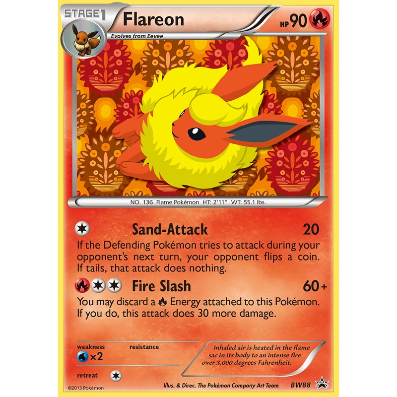 Flareon (BW88) [Black & White: Black Star Promos]