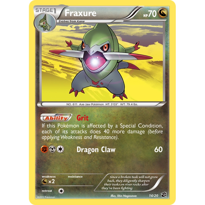 Fraxure (14/20) [Black & White: Dragon Vault]