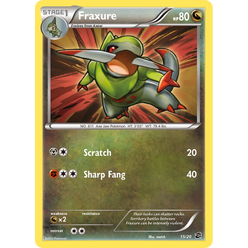 Fraxure (15/20) [Black & White: Dragon Vault]