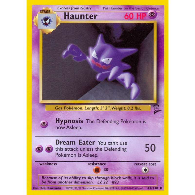 Haunter (43/130) [Base Set 2]