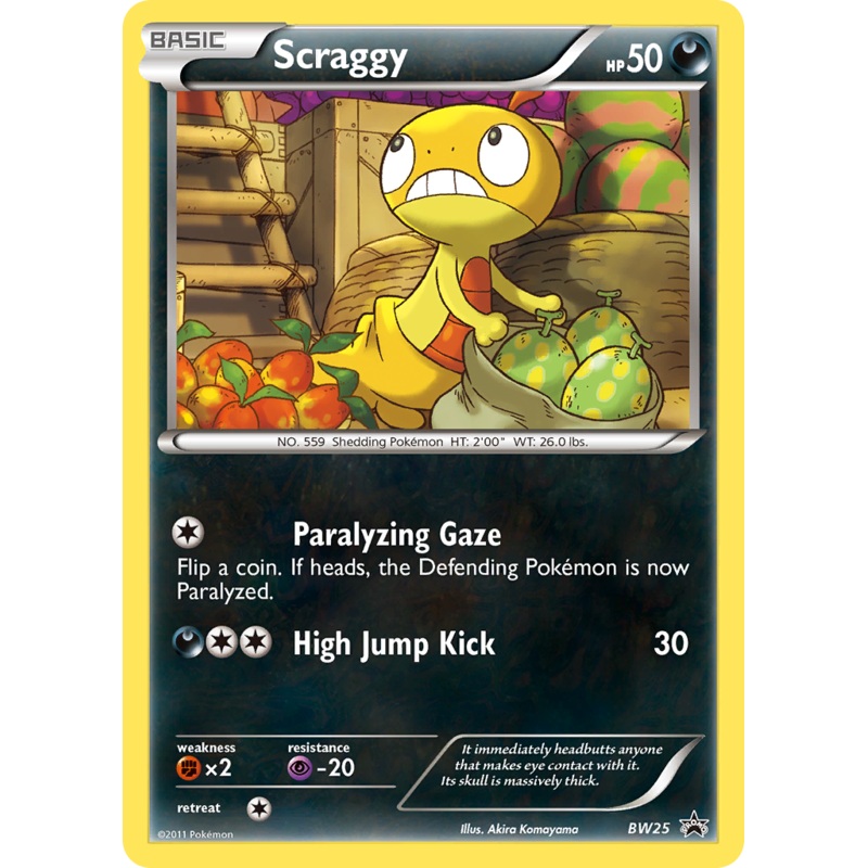 Scraggy (BW25) [Black & White: Black Star Promos]