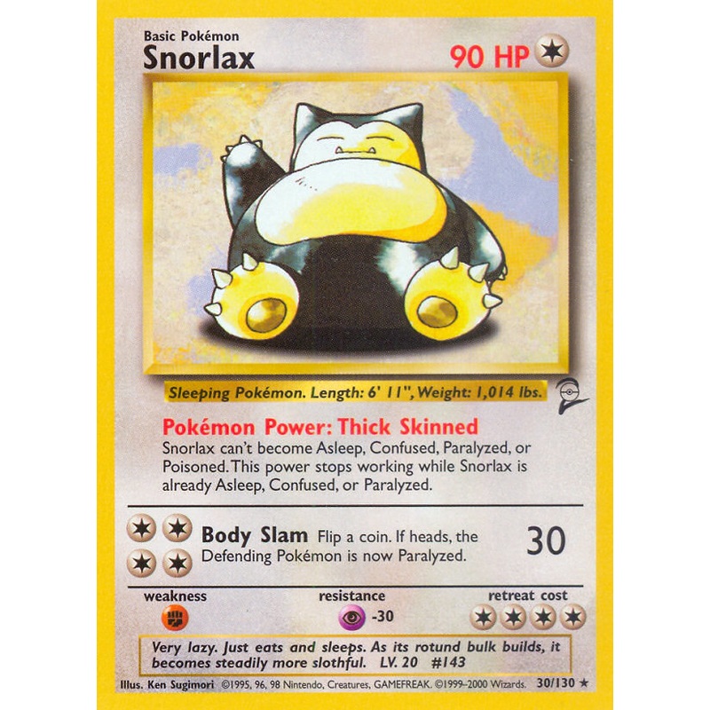 Snorlax (30/130) [Base Set 2]