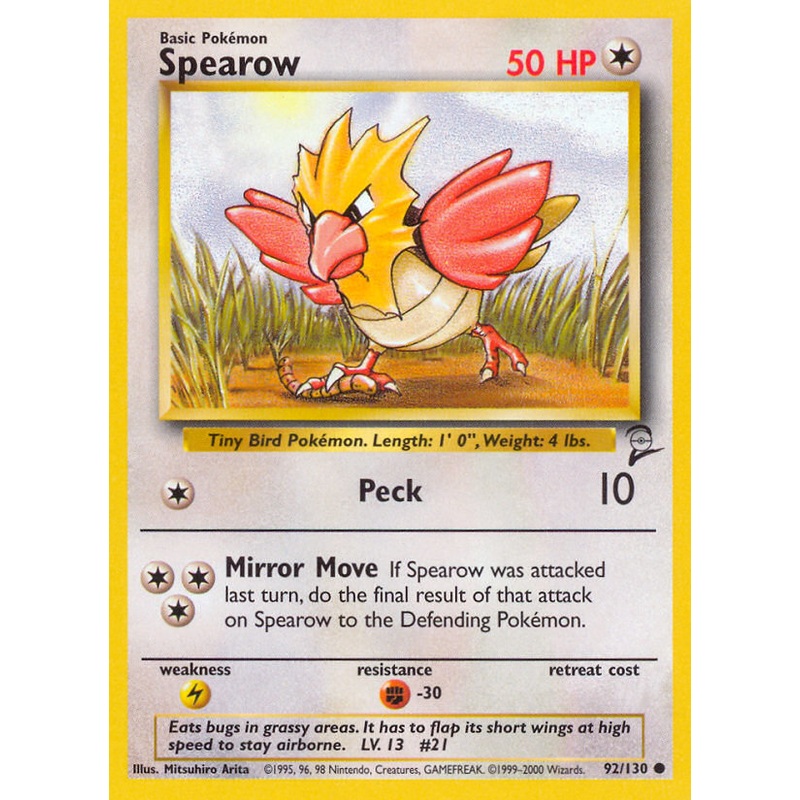 Spearow (92/130) [Base Set 2]