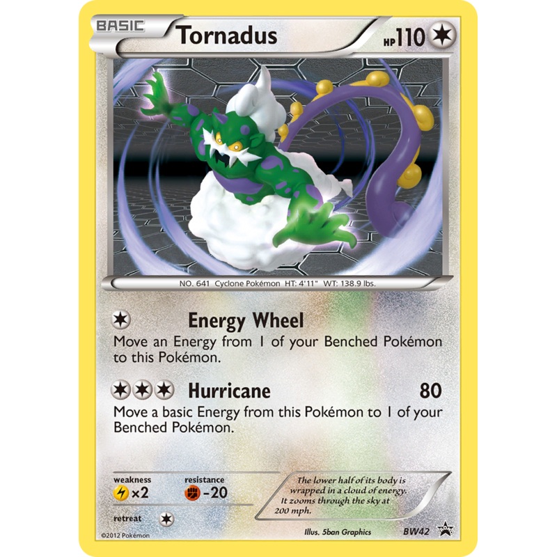 Tornadus (BW42) [Black & White: Black Star Promos]
