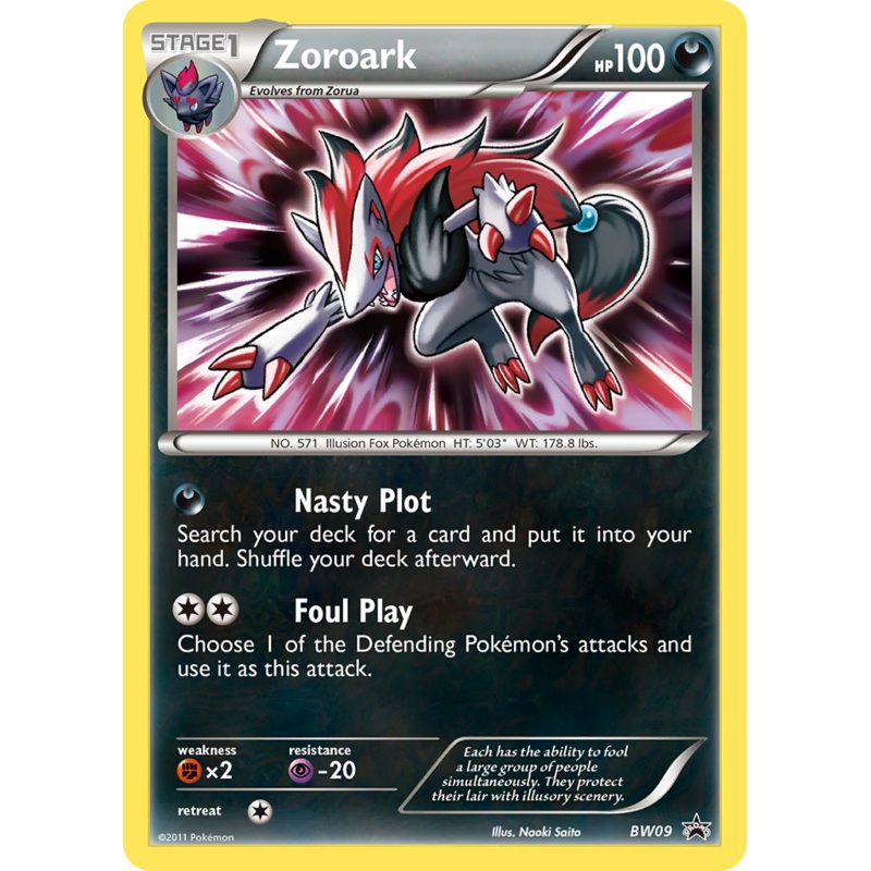 Zoroark (BW09) [Black & White: Black Star Promos]