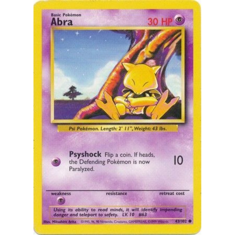 Abra (43/102) [Base Set Unlimited]