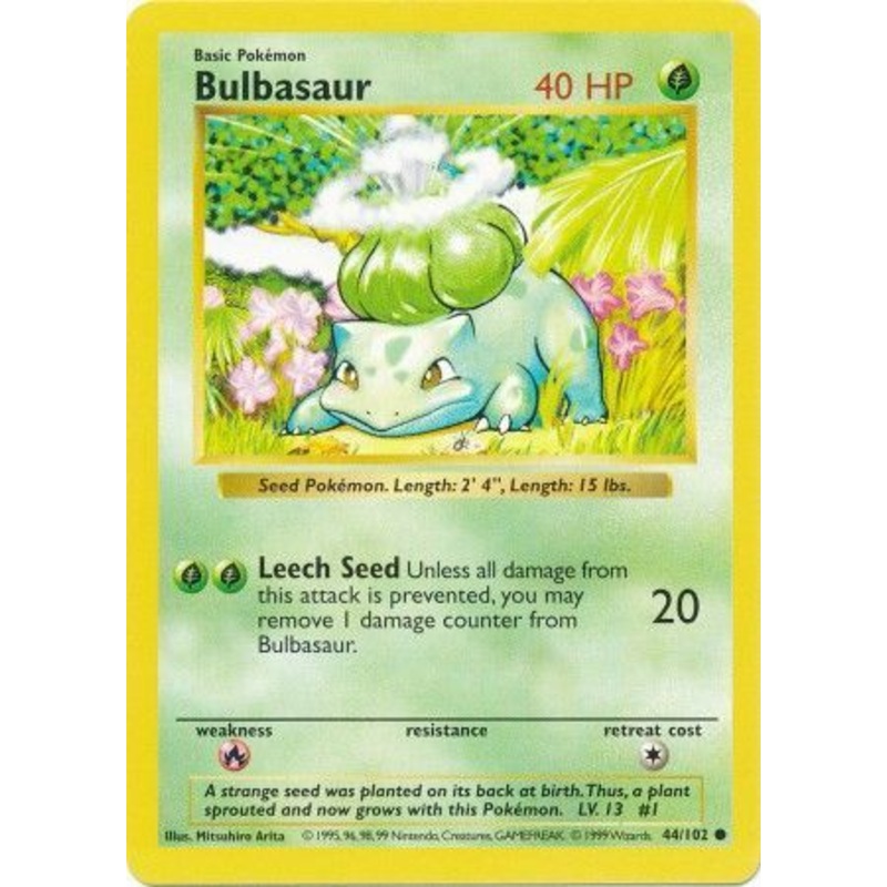 Bulbasaur (44/102) [Base Set Shadowless Unlimited]