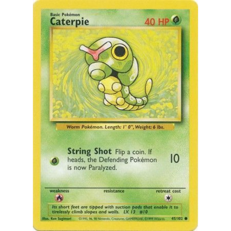 Caterpie (45/102) [Base Set Unlimited]