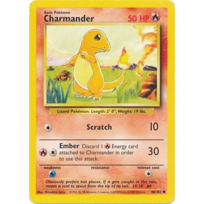 Charmander (46/102) [Base Set Unlimited]