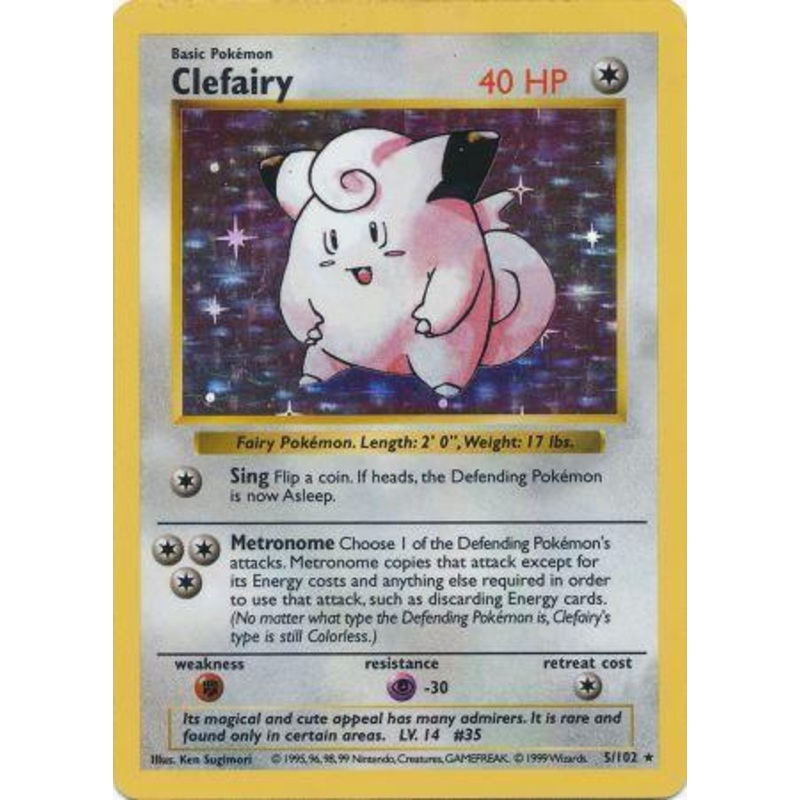 Clefairy (5/102) [Base Set Shadowless Unlimited]